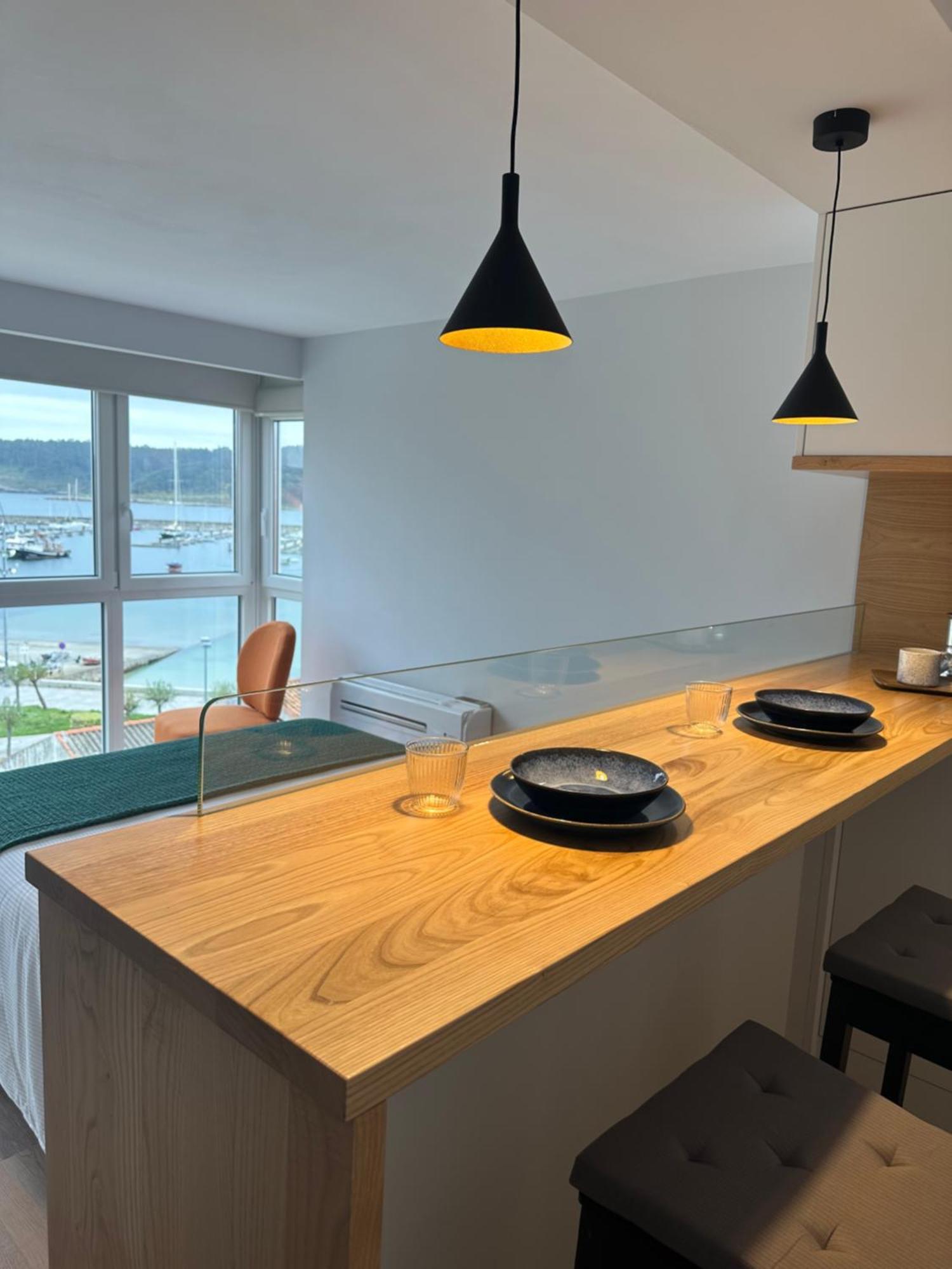 Apartamento Plaza Este Muxia Bagian luar foto
